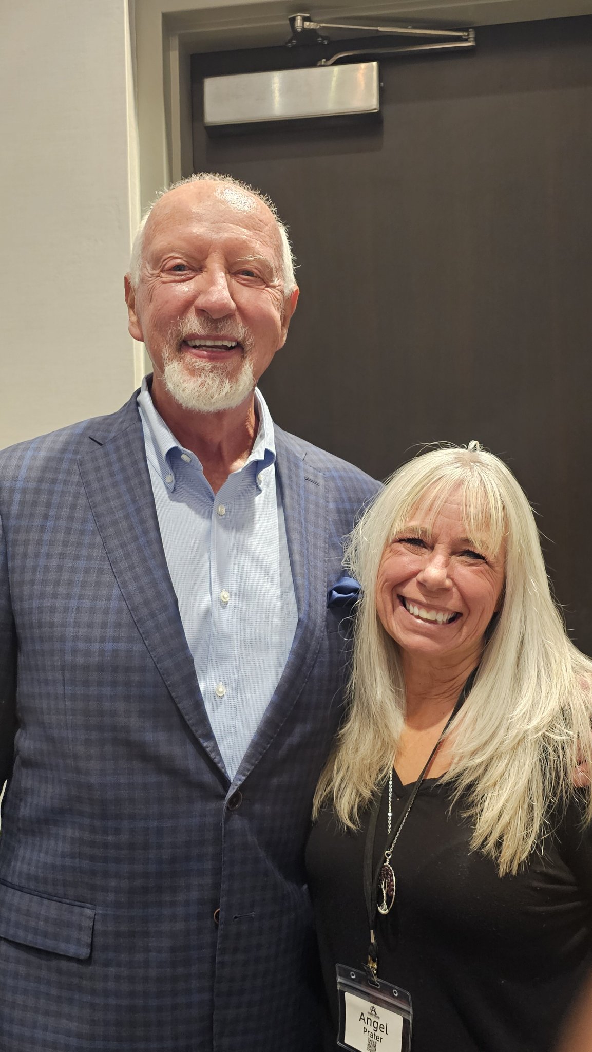 Angel Prater with Mark Victor Hansen, co-creator of Chicken Soup for the Soul